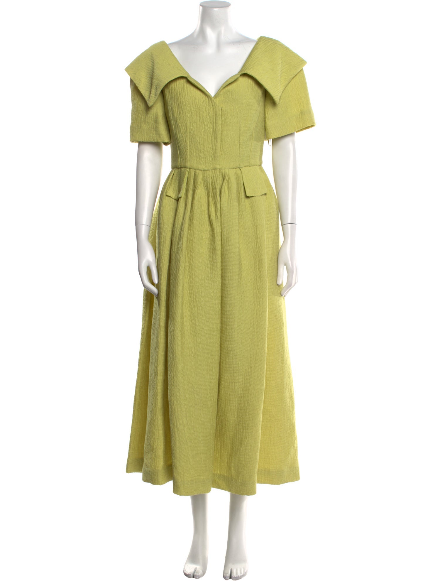 Emilia Wickstead V-Neck Long Dress