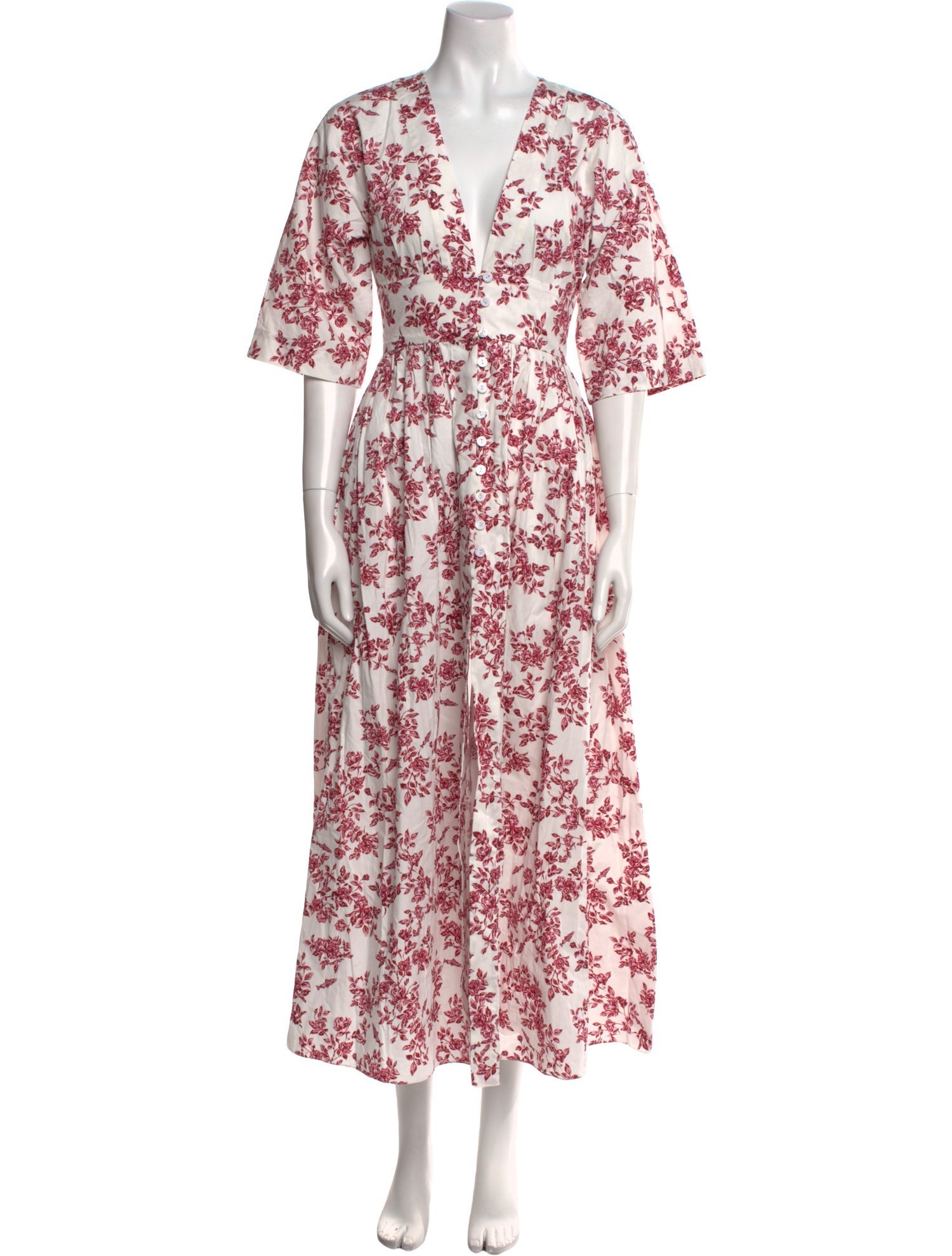 Emilia Wickstead Floral Print Long Dress w/ Tags