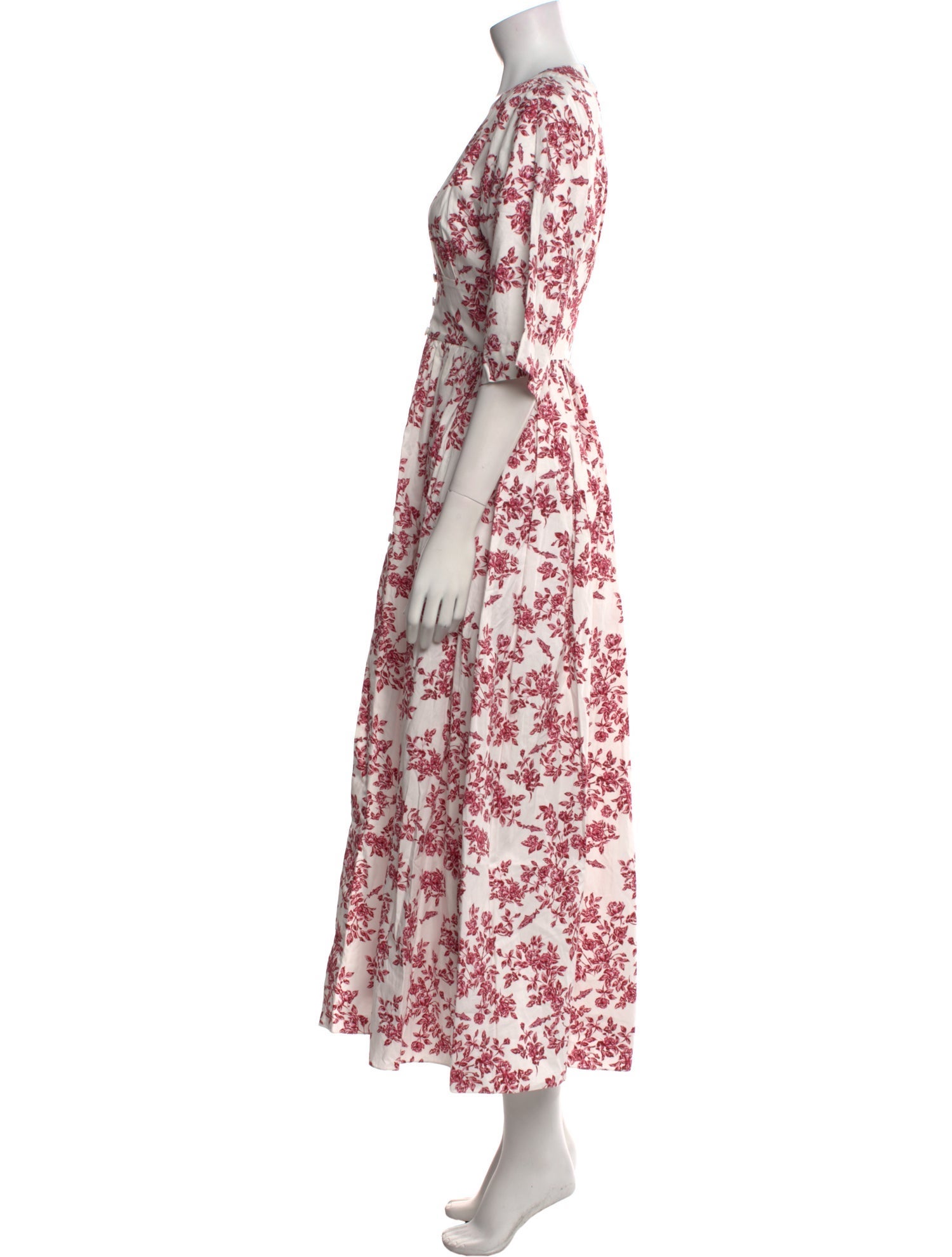 Emilia Wickstead Floral Print Long Dress w/ Tags
