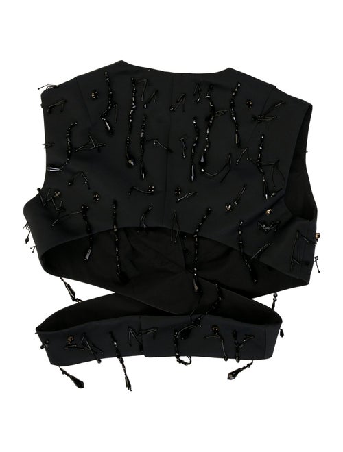 Emilia Wickstead Polka Dot Print V-Neck Bodysuit