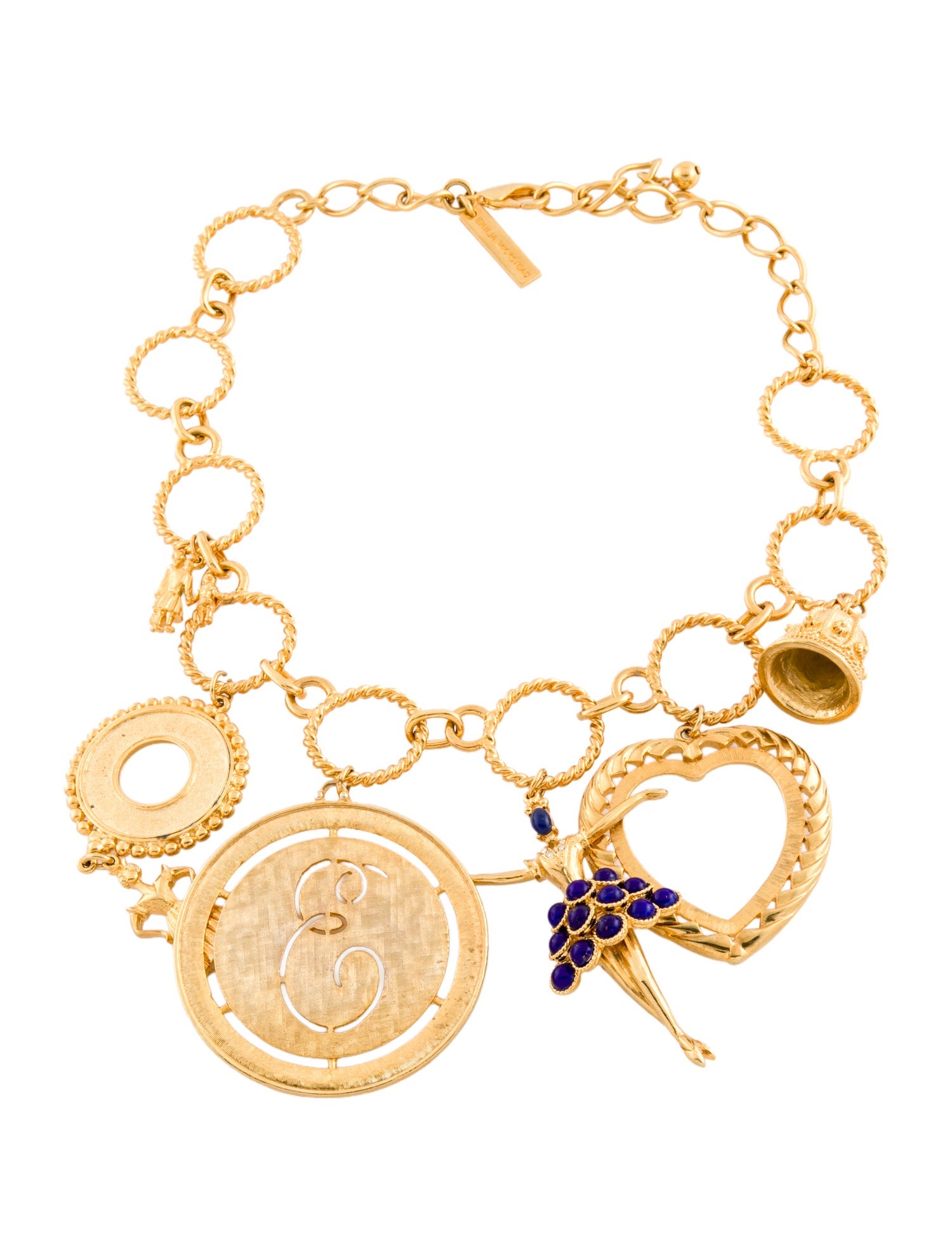 Emilia Wickstead Crystal & Resin Statement Pendant Necklace