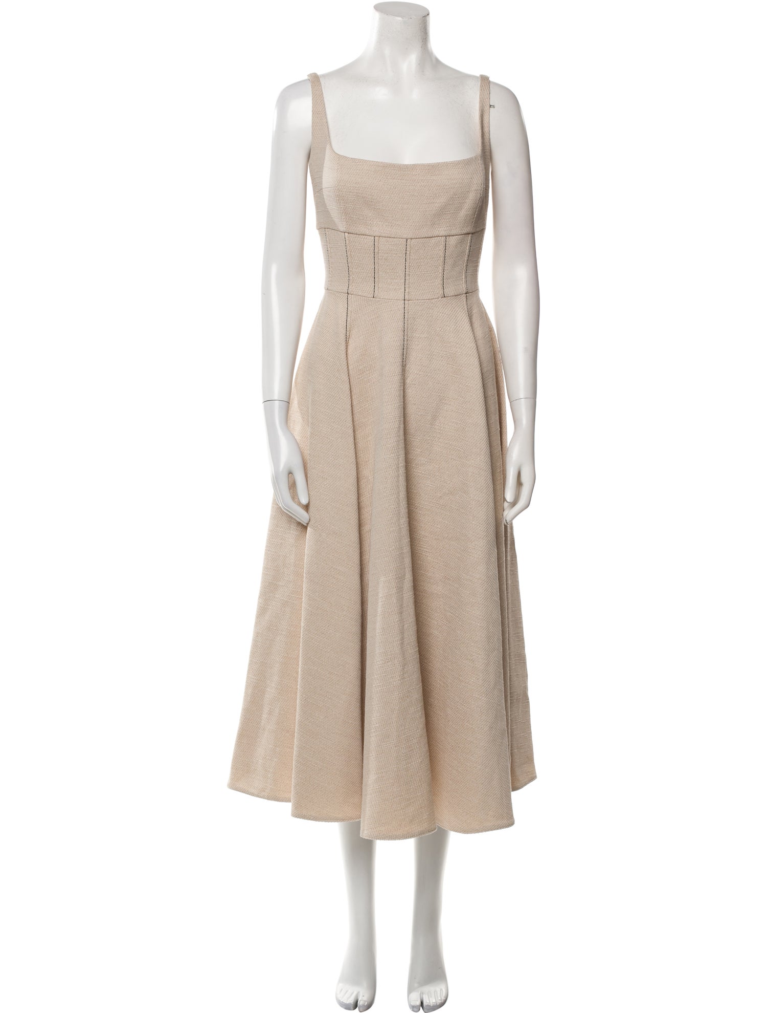 Emilia Wickstead Square Neckline Long Dress