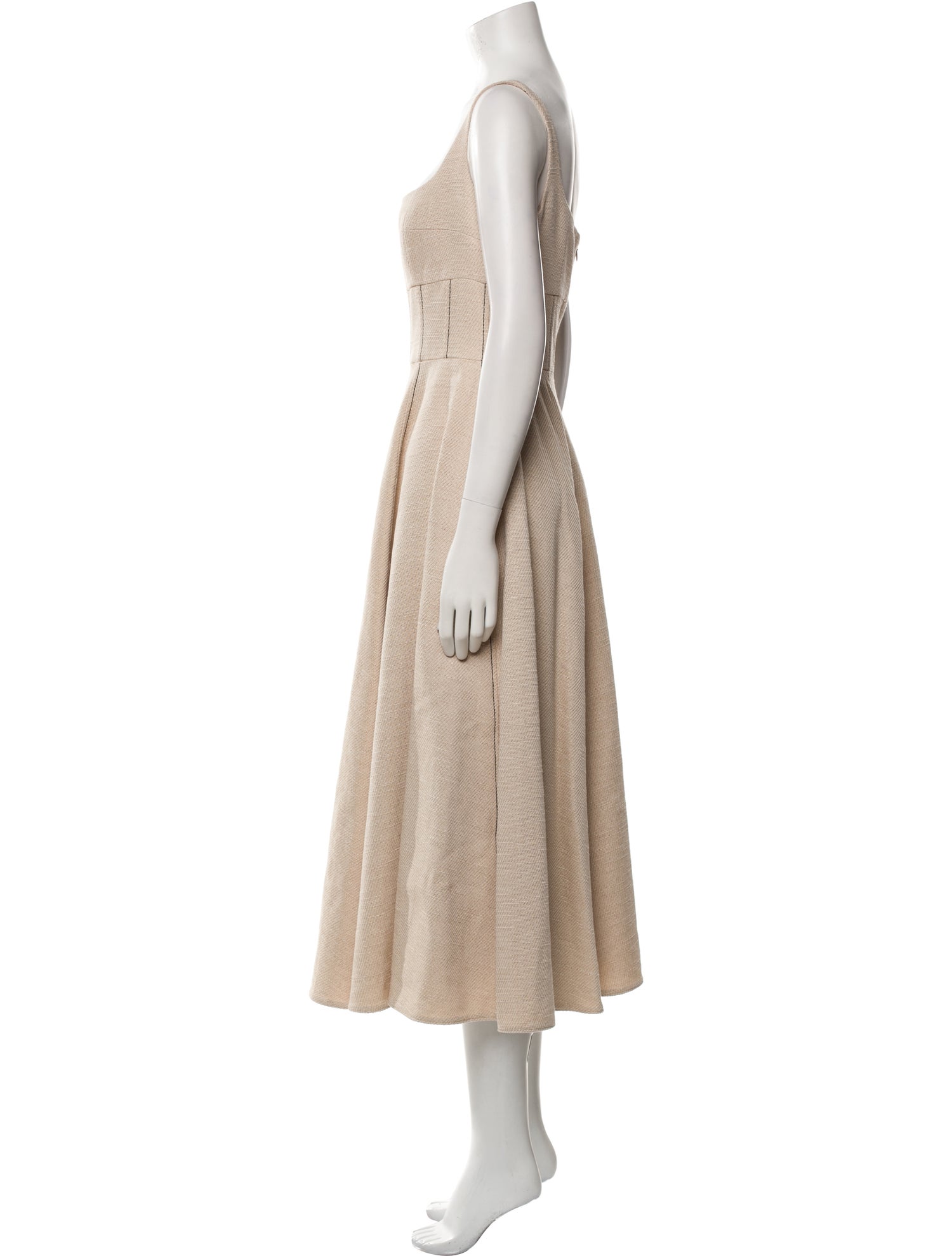 Emilia Wickstead Square Neckline Long Dress