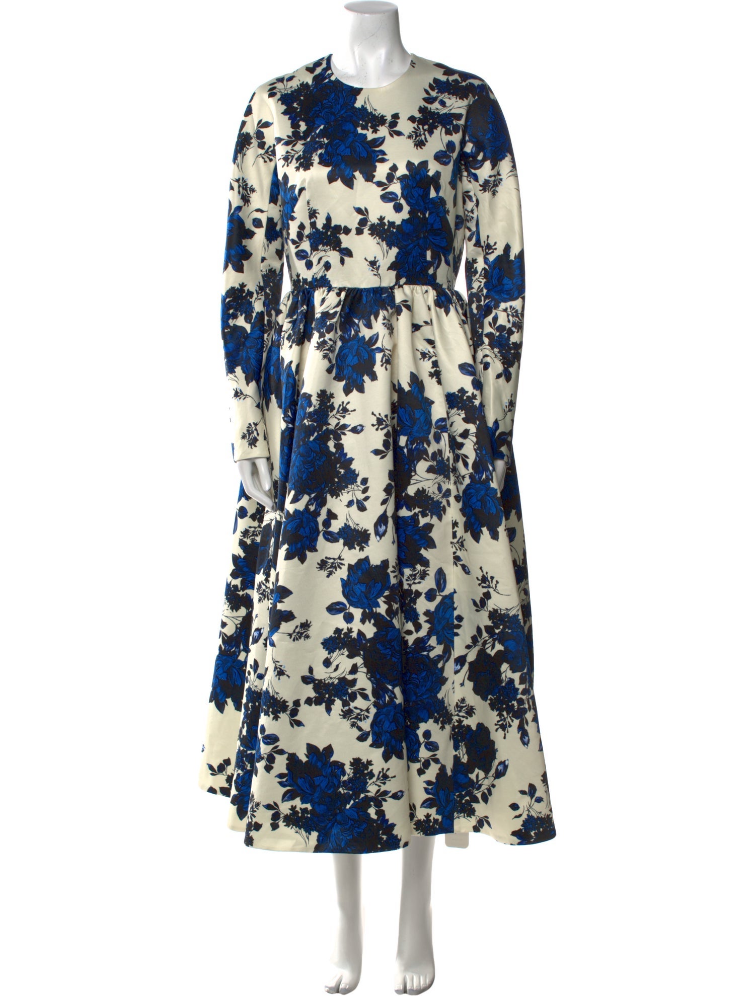 Emilia Wickstead Floral Print Long Dress