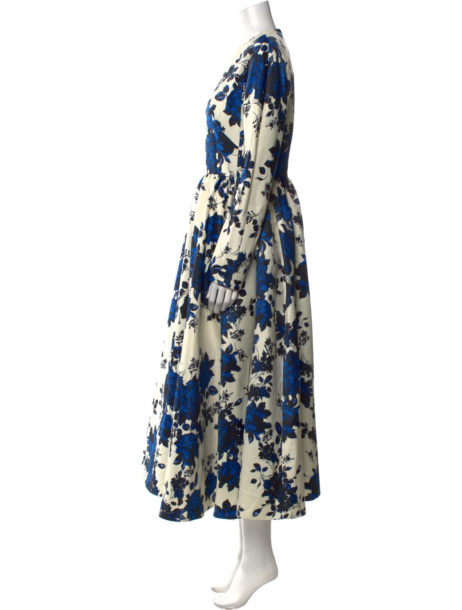 Emilia Wickstead Floral Print Long Dress