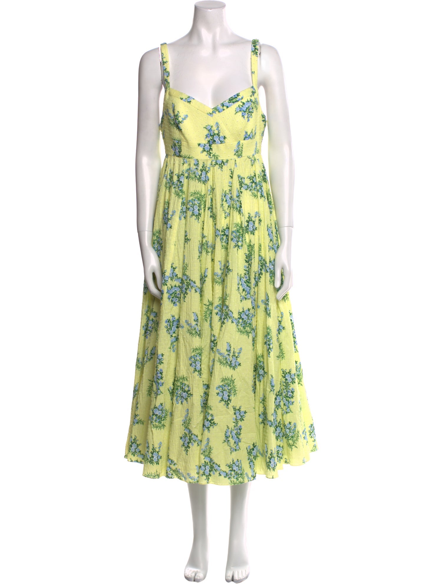 Emilia Wickstead Floral Print Long Dress