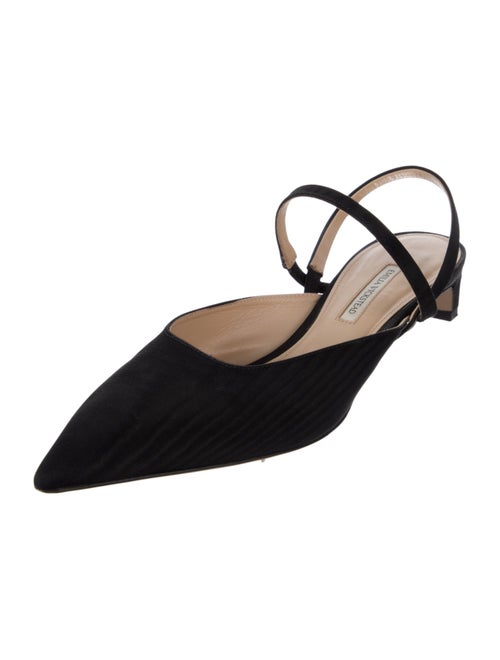 Emilia Wickstead Satin Slingback Flats