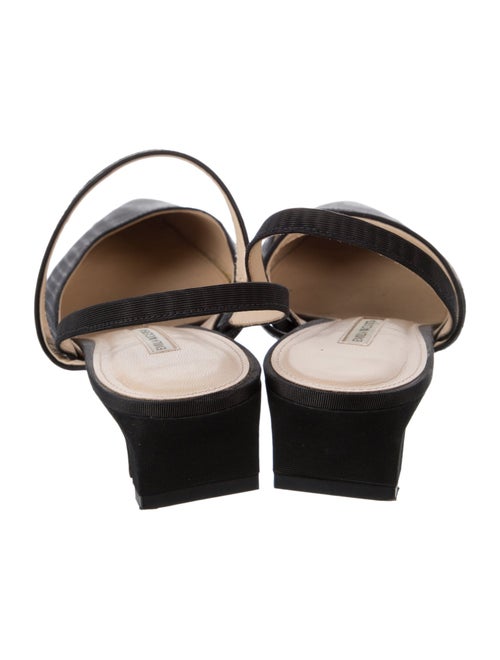 Emilia Wickstead Satin Slingback Flats