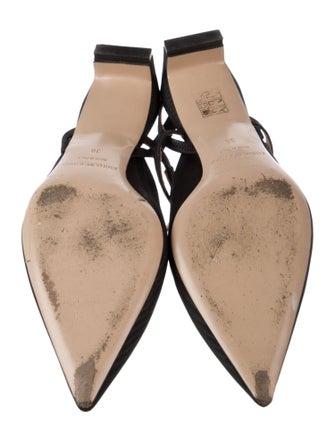 Emilia Wickstead Satin Slingback Flats