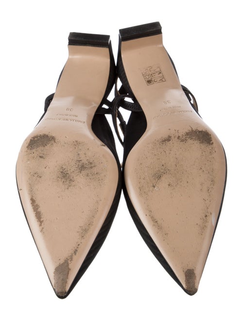 Emilia Wickstead Satin Slingback Flats