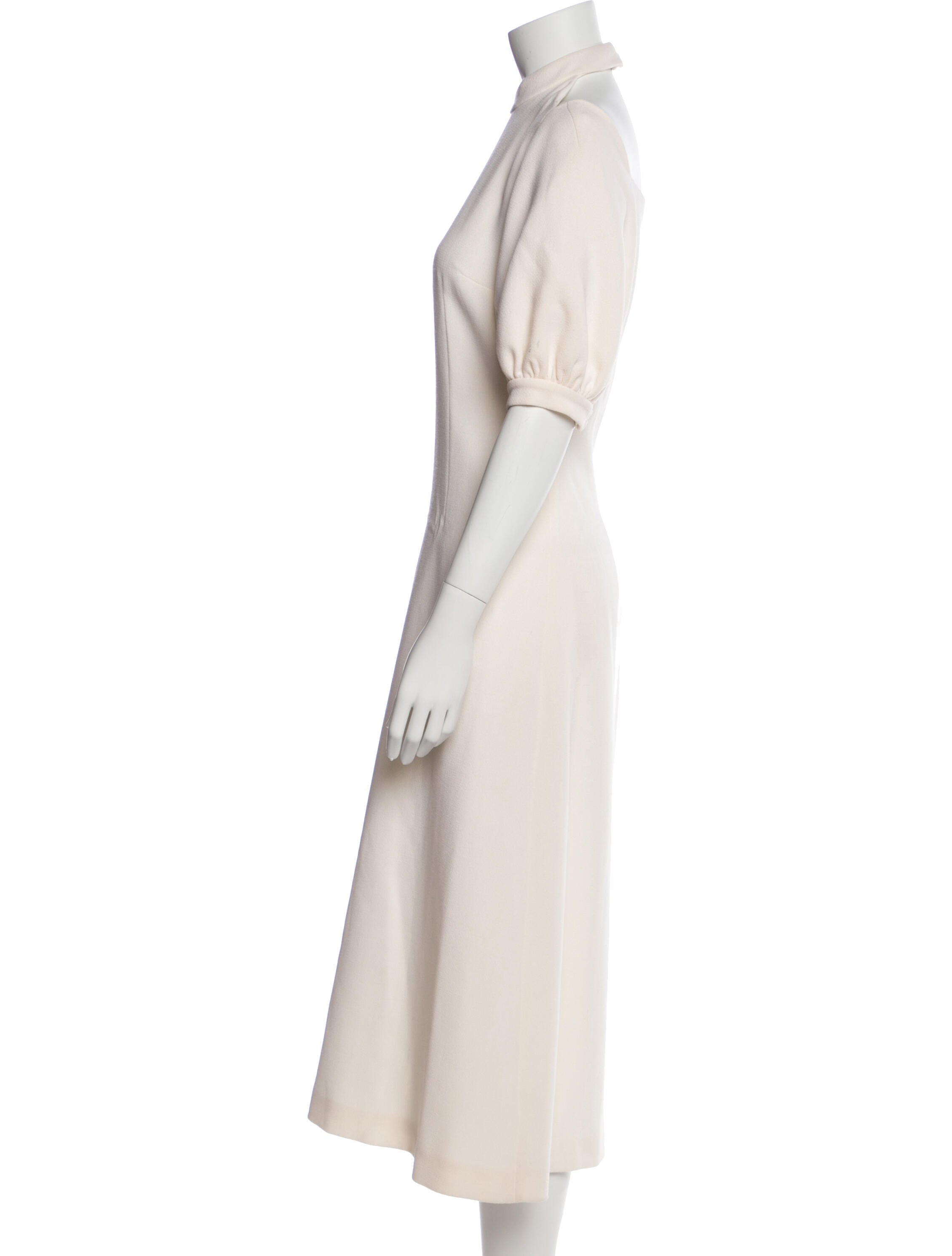 Emilia Wickstead Mock Neck Long Dress