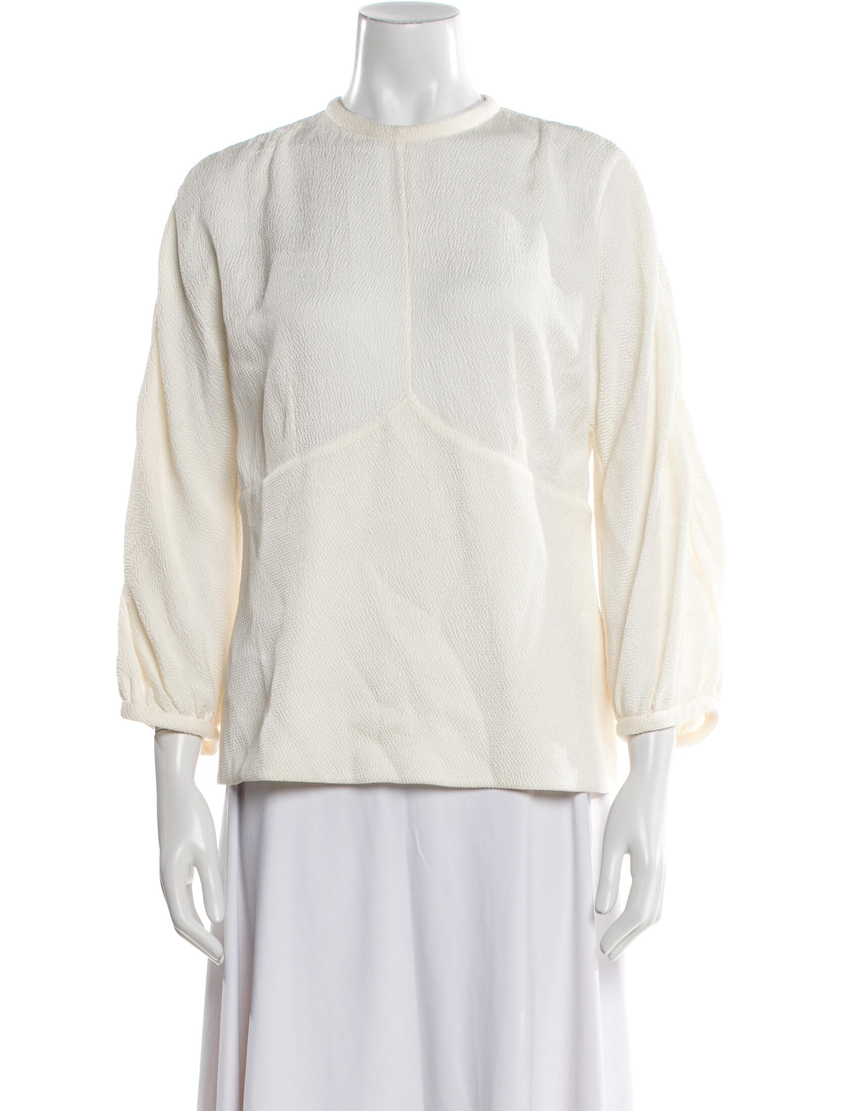 Emilia Wickstead Silk Mock Neck Sweatshirt