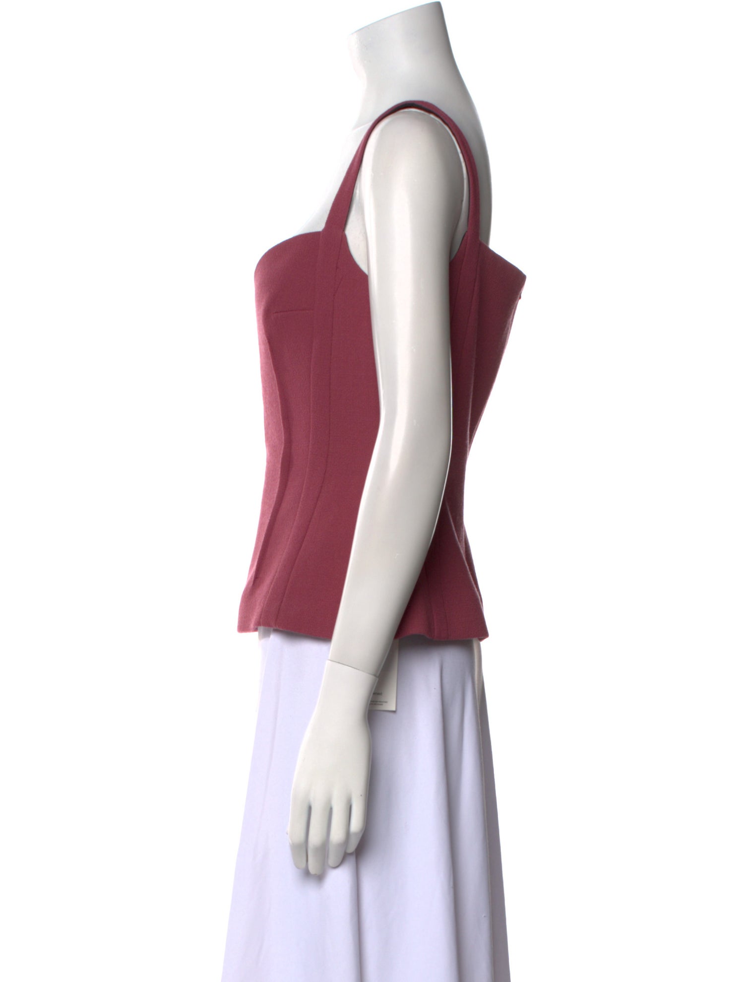 Emilia Wickstead Wool V-Neck Crop Top