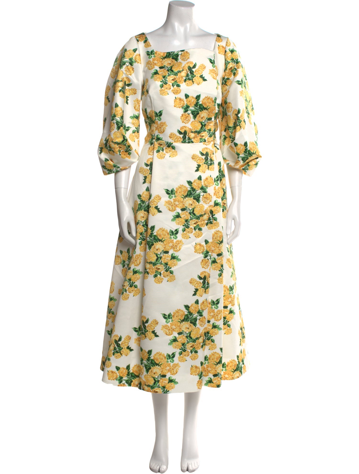 Emilia Wickstead Floral Print Long Dress