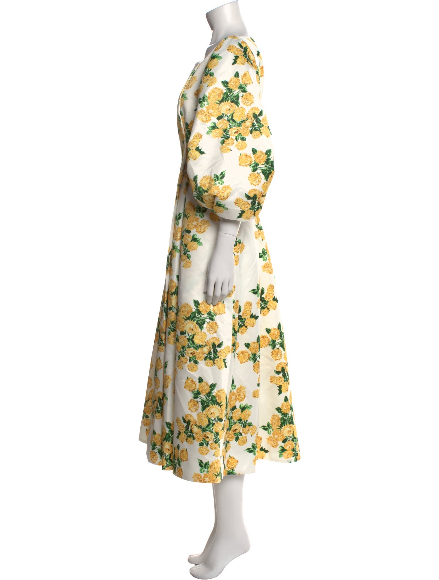 Emilia Wickstead Floral Print Long Dress