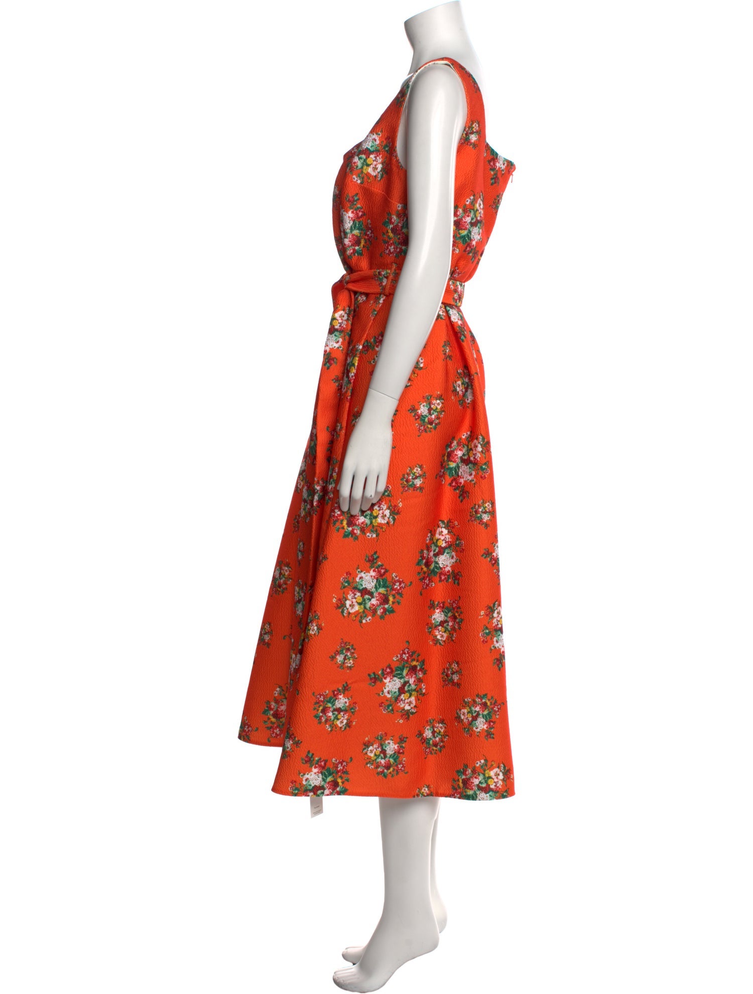Emilia Wickstead Floral Print Long Dress