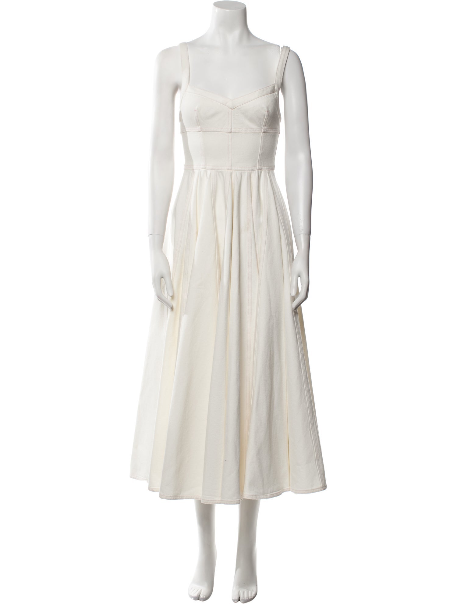 Emilia Wickstead Square Neckline Long Dress