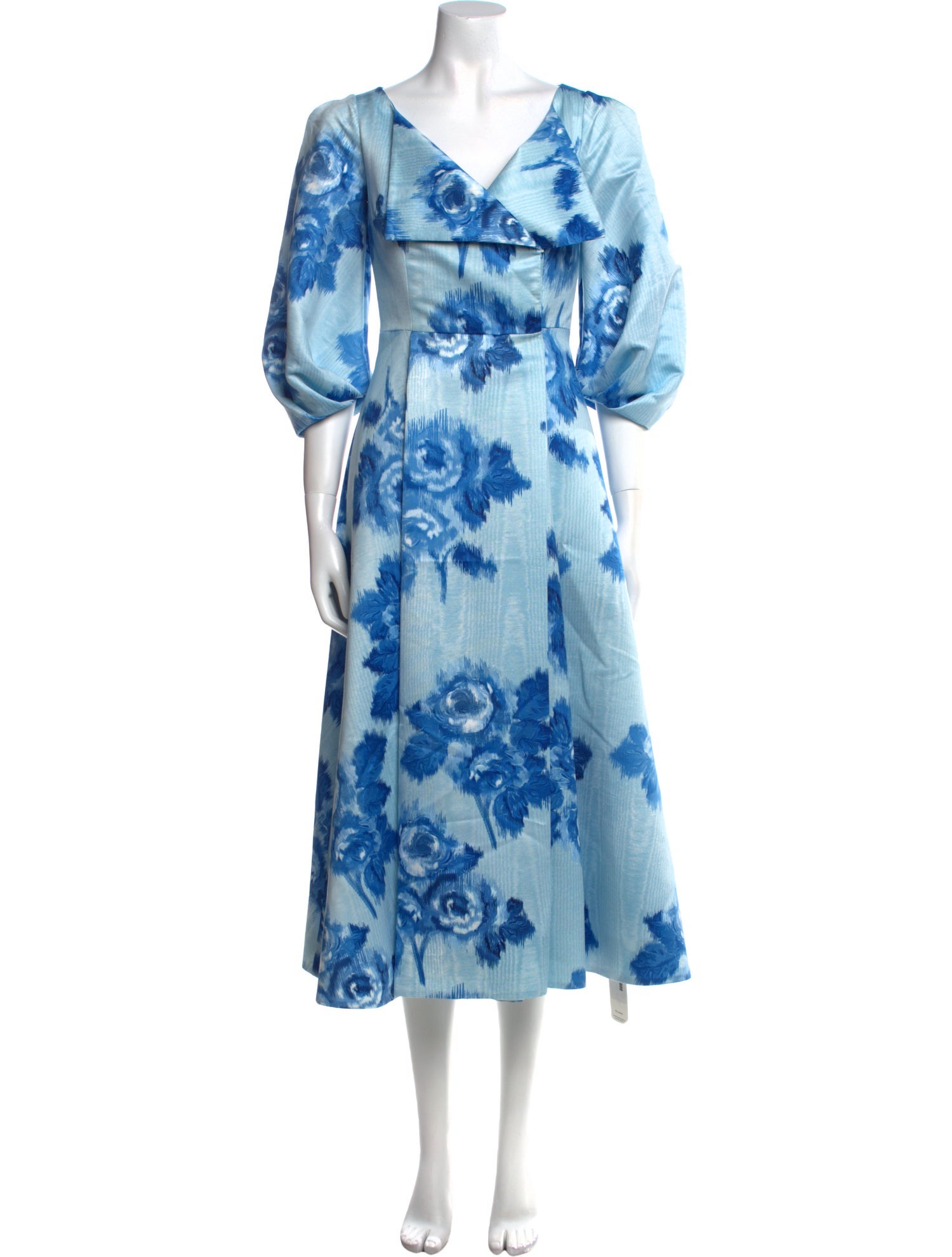 Emilia Wickstead Floral Print Midi Length Dress