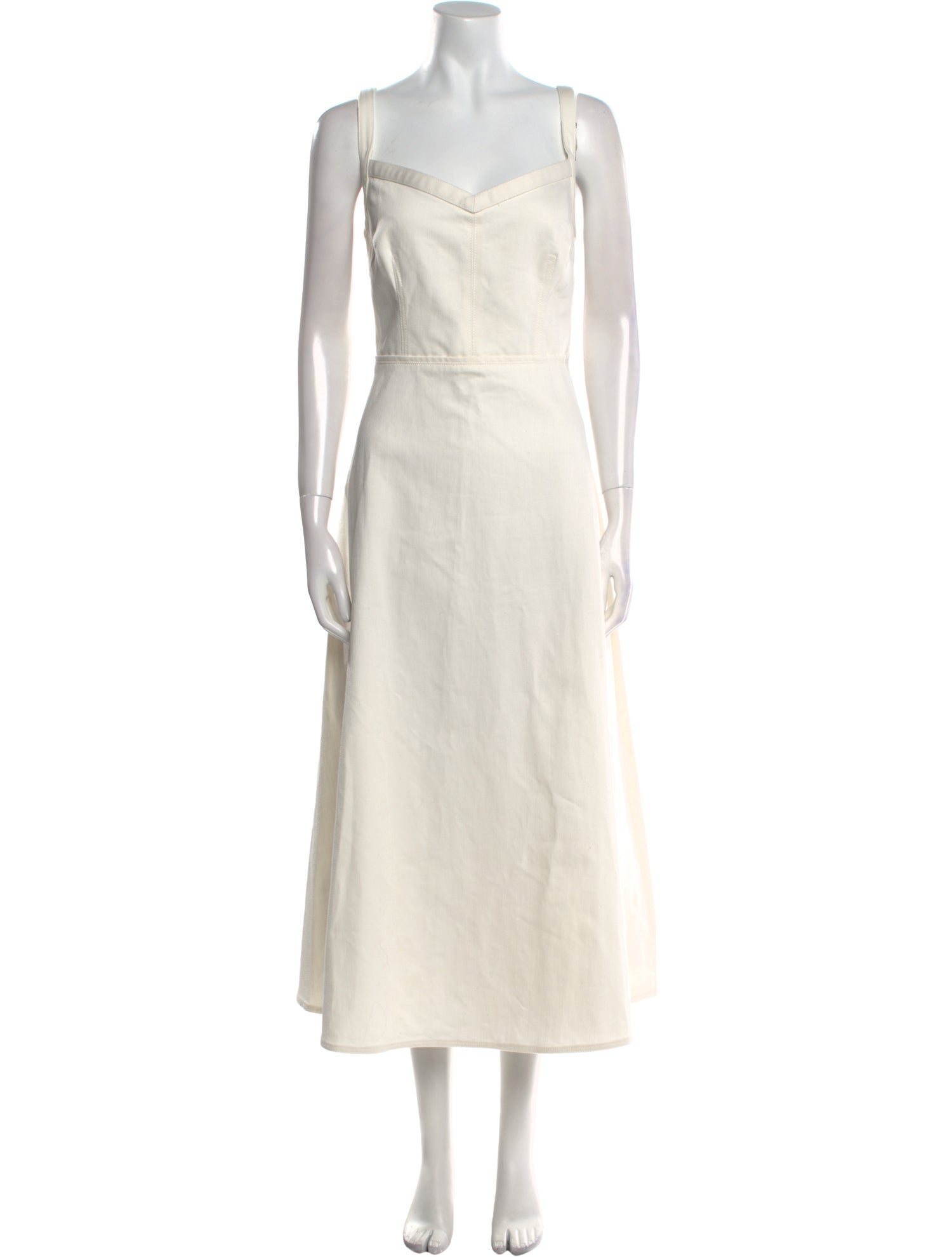 Emilia Wickstead Square Neckline Long Dress