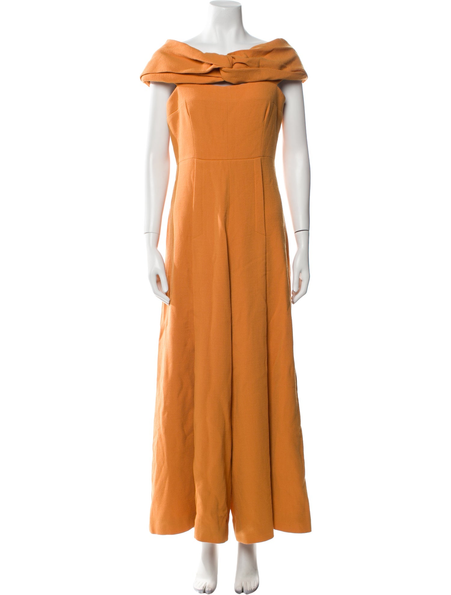 Emilia Wickstead Wool Bateau Neckline Jumpsuit