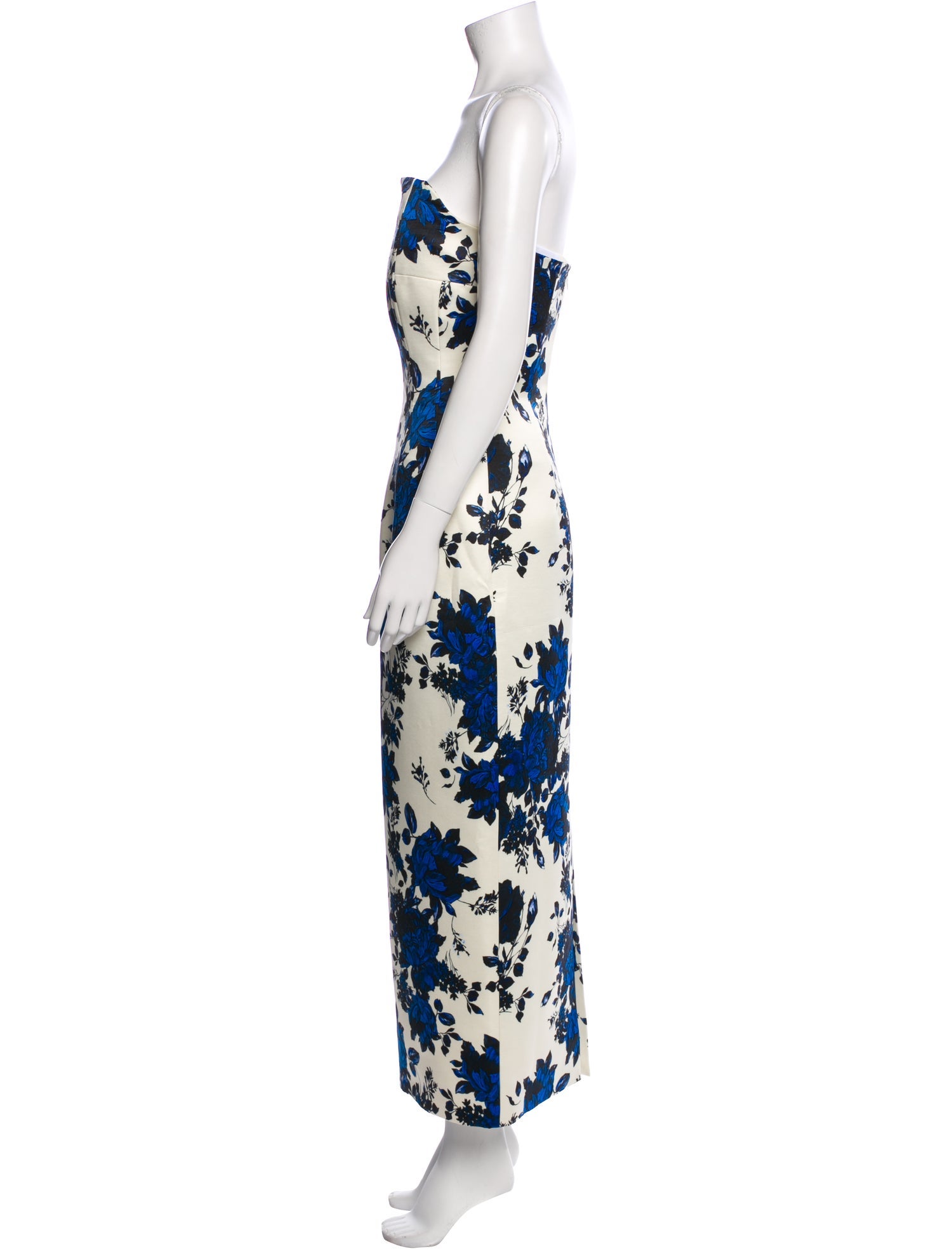 Emilia Wickstead Floral Print Long Dress