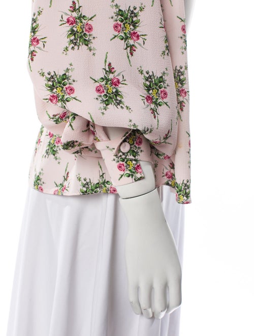 Emilia Wickstead Floral Print Crew Neck Blouse