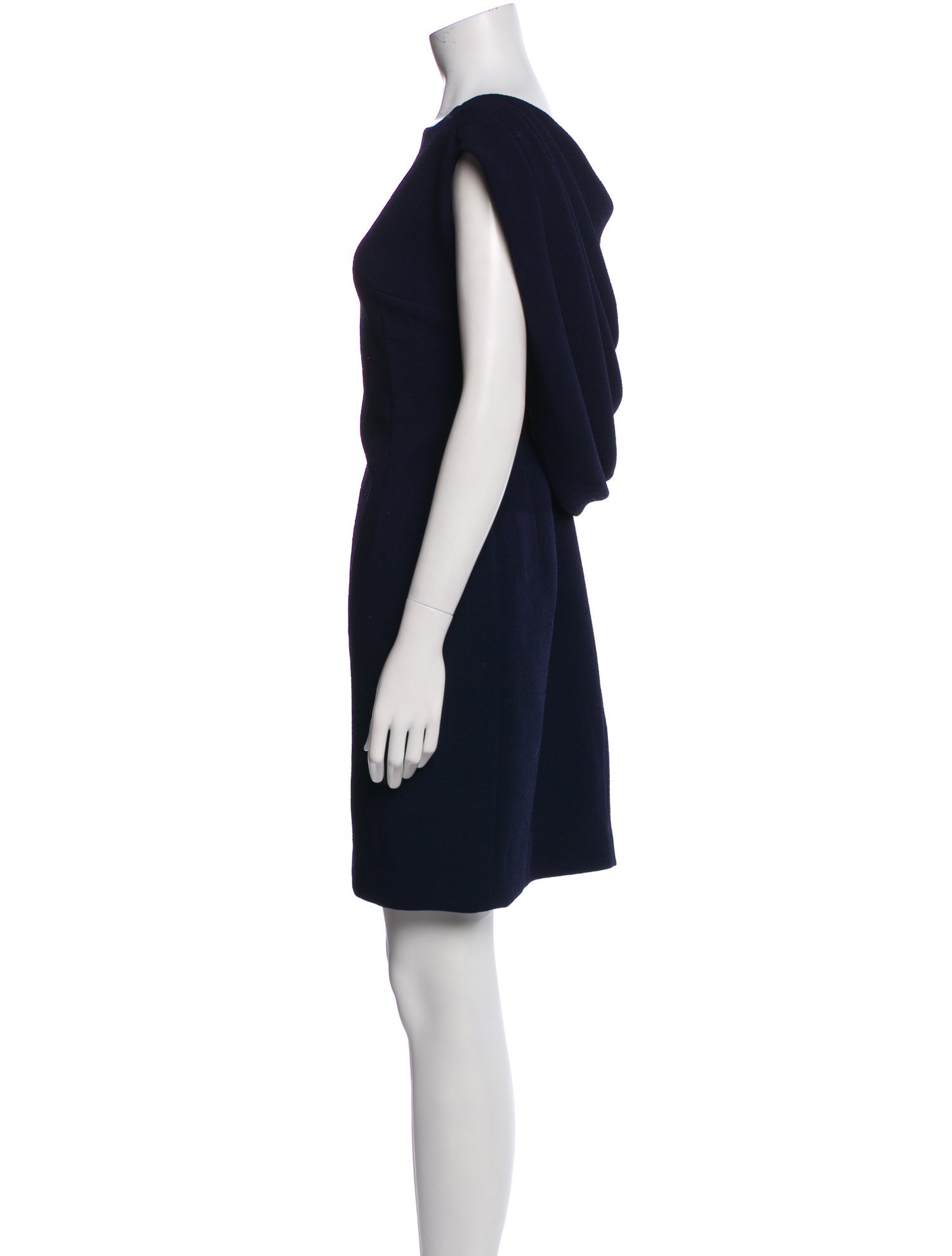 Emilia Wickstead Bateau Neckline Mini Dress