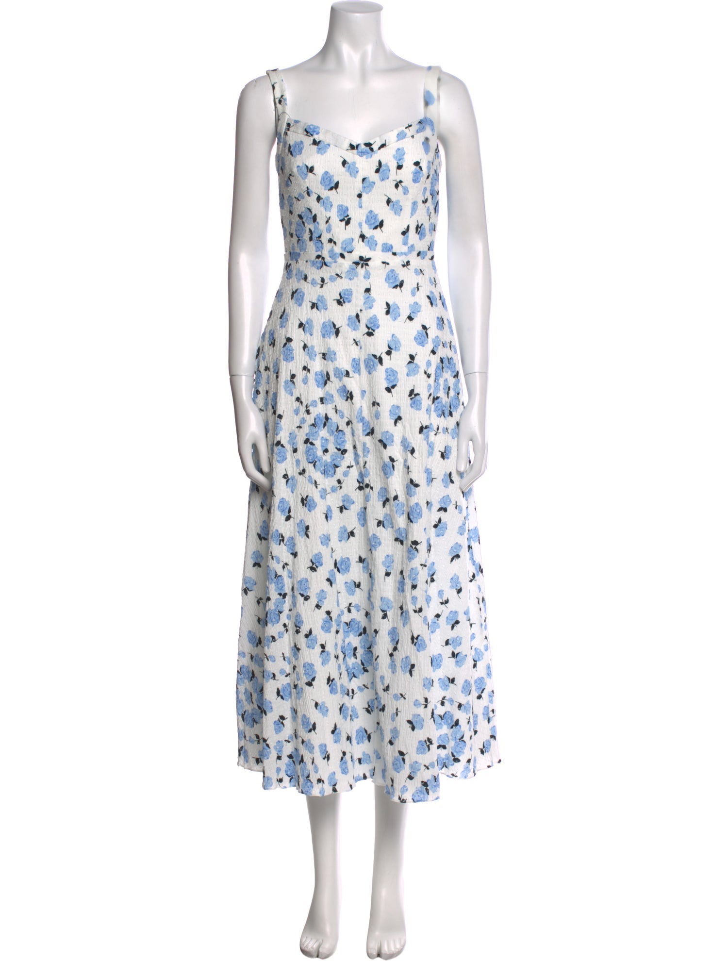 Emilia Wickstead Floral Print Long Dress