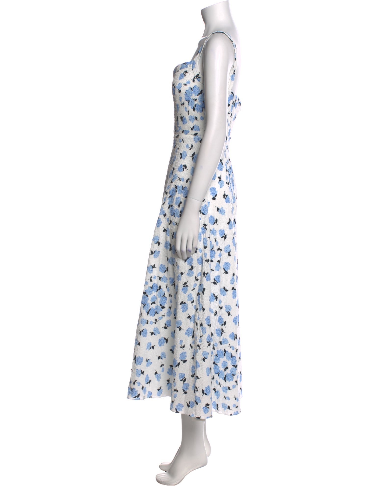 Emilia Wickstead Floral Print Long Dress