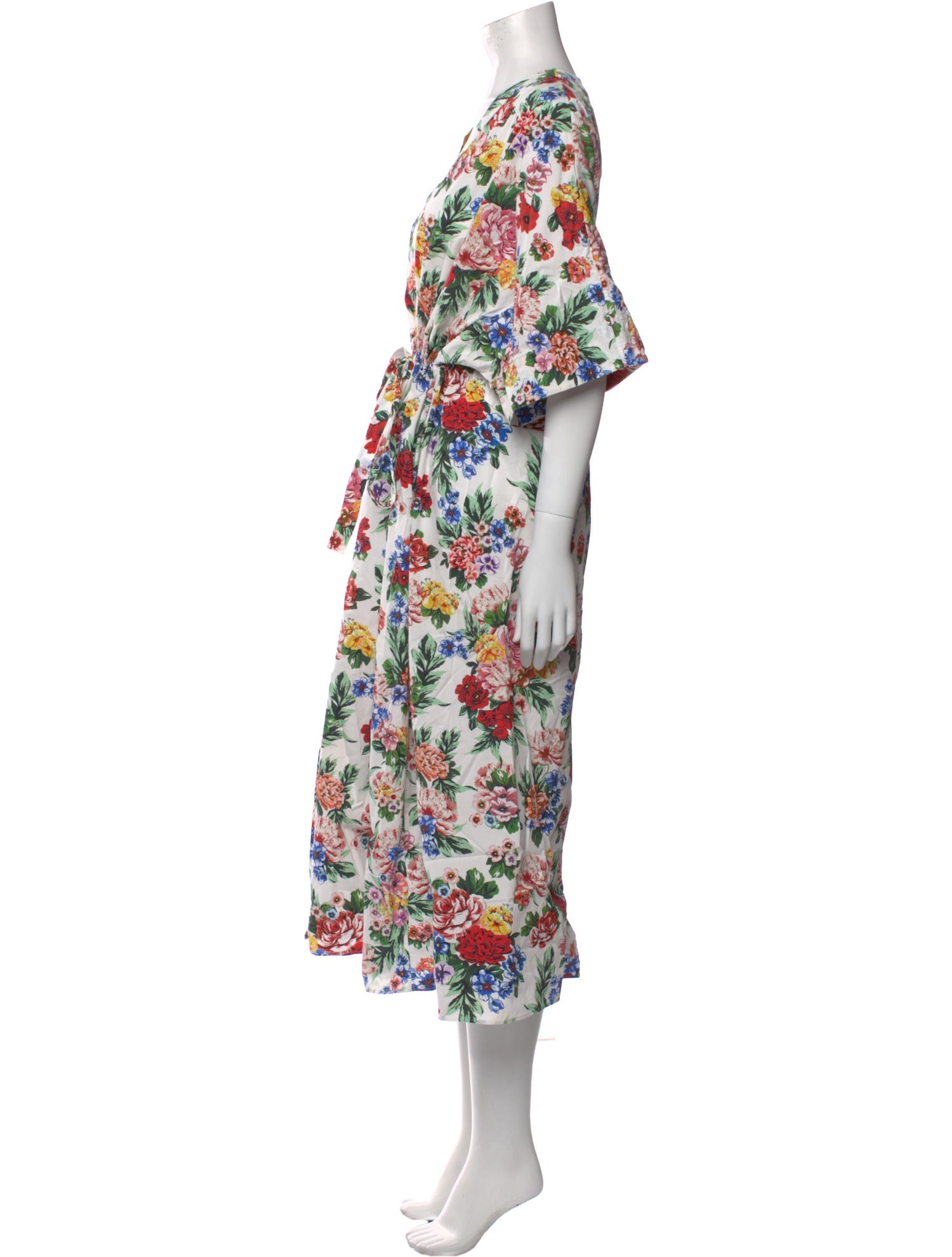 Emilia Wickstead Floral Print Midi Length Dress