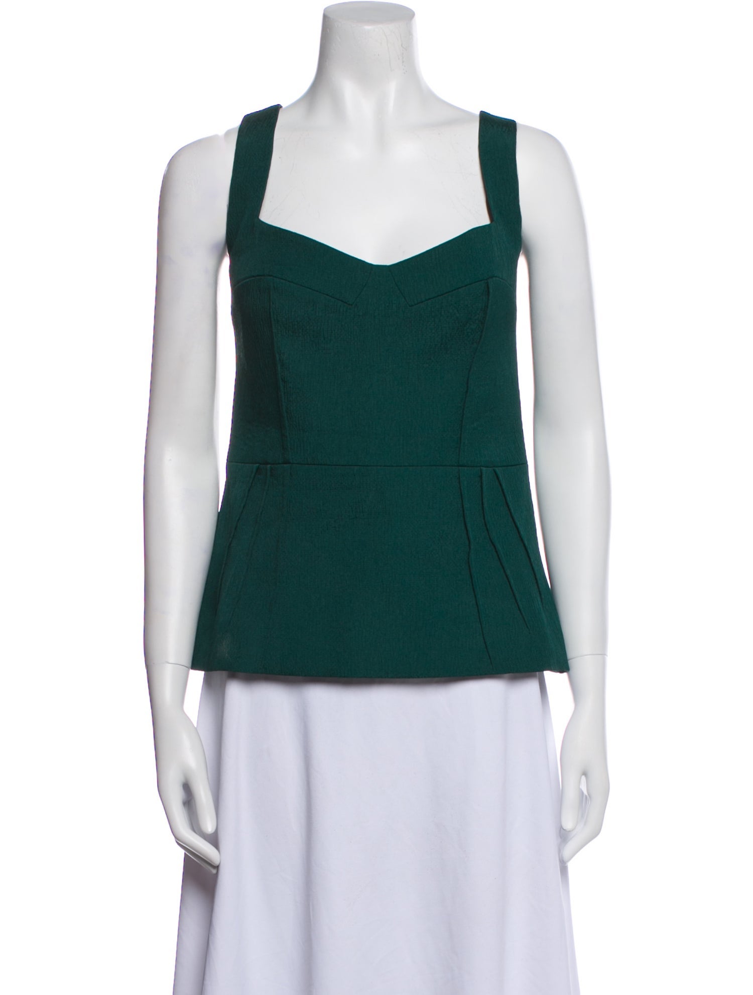 Emilia Wickstead Square Neckline Sleeveless Top