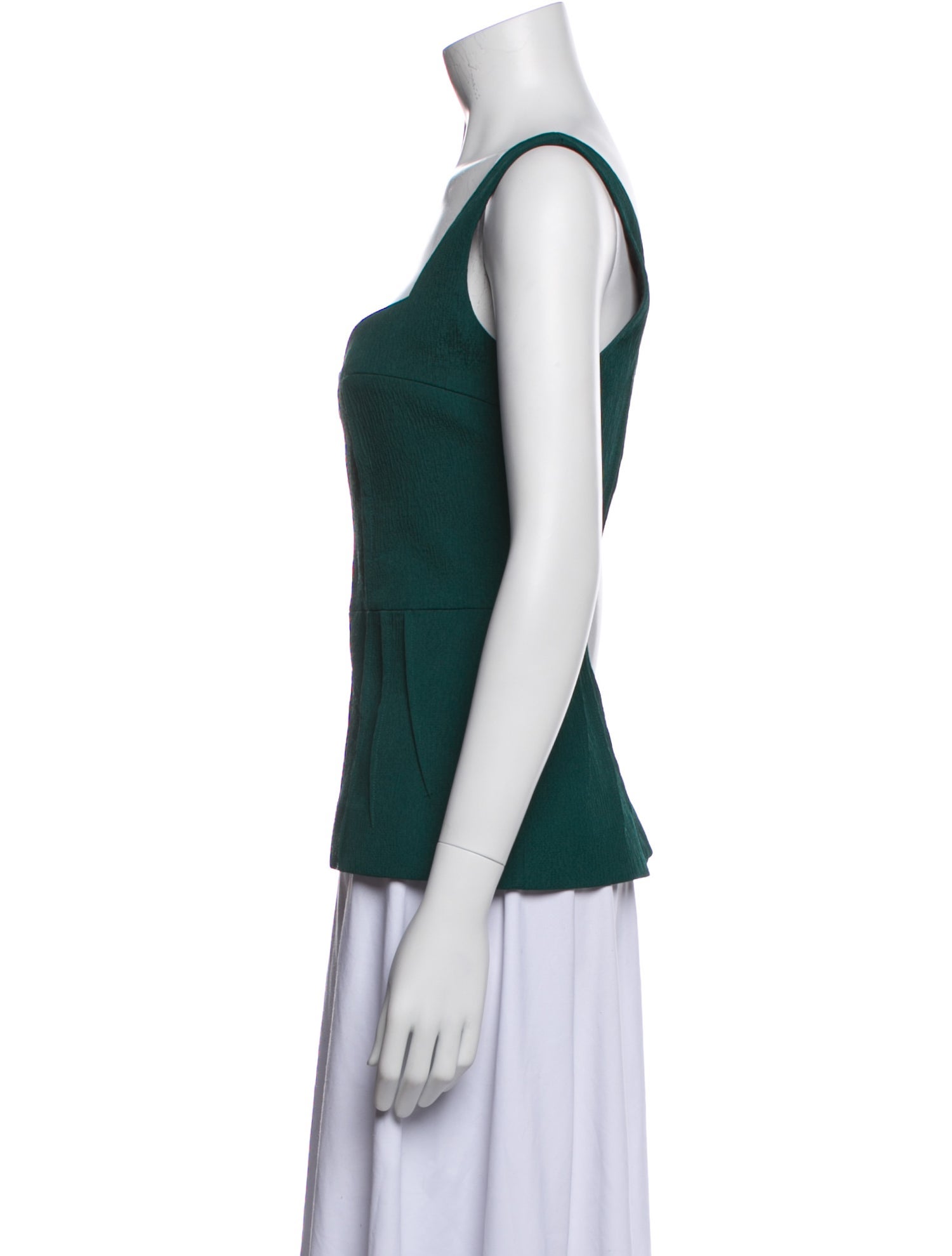 Emilia Wickstead Square Neckline Sleeveless Top