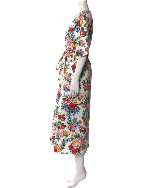 Emilia Wickstead Floral Print Long Dress