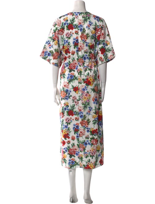 Emilia Wickstead Floral Print Long Dress