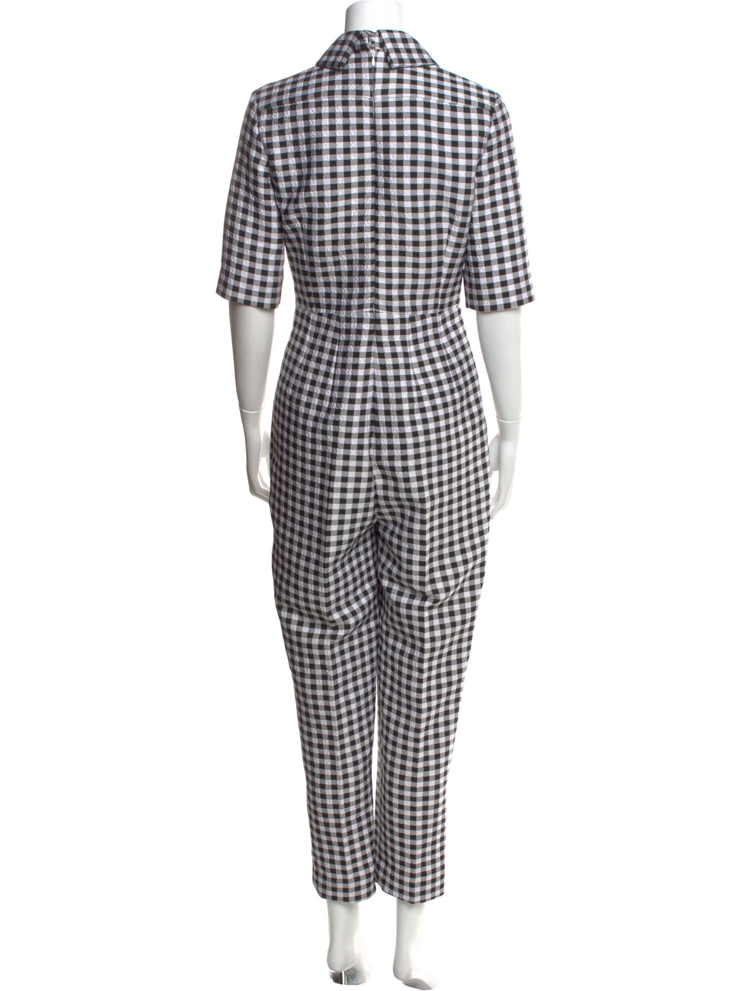 Emilia Wickstead Plaid Print Jumpsuit