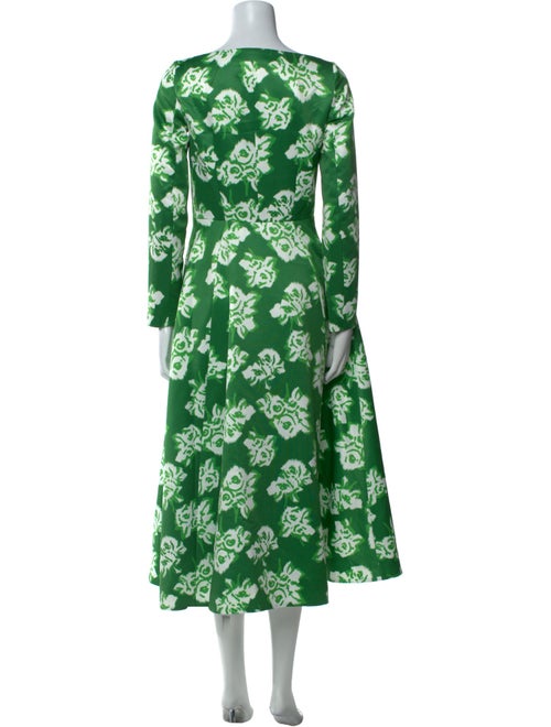 Emilia Wickstead Floral Print Midi Length Dress