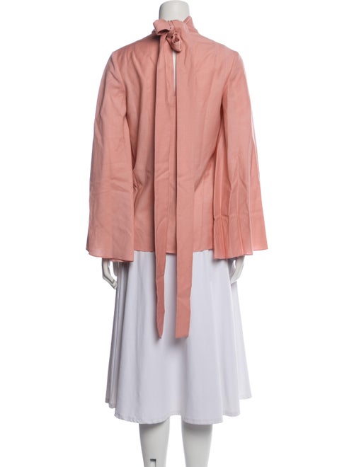 Emilia Wickstead Virgin Wool Mock Neck Blouse