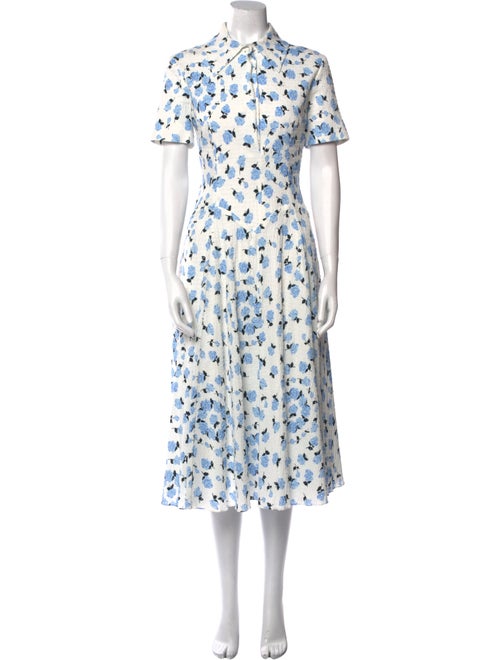 Emilia Wickstead Floral Print Midi Length Dress