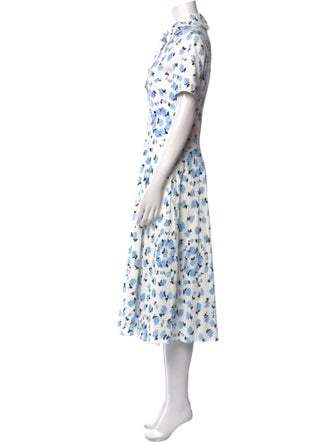 Emilia Wickstead Floral Print Midi Length Dress