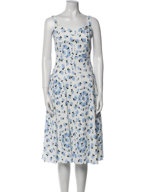 Emilia Wickstead Floral Print Midi Length Dress