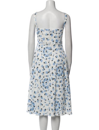 Emilia Wickstead Floral Print Midi Length Dress
