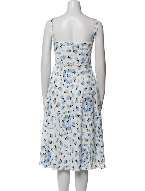 Emilia Wickstead Floral Print Midi Length Dress