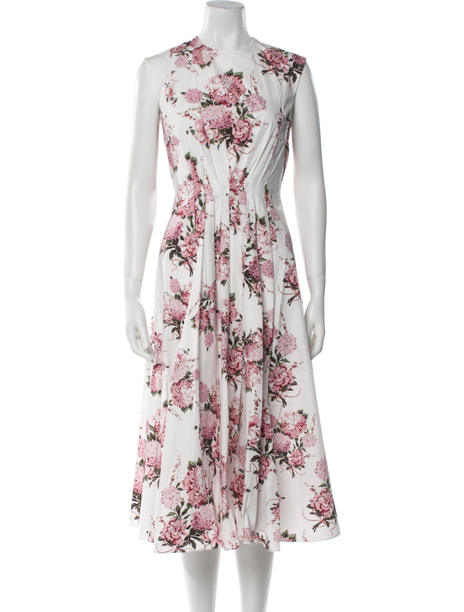 Emilia Wickstead Floral Print Midi Length Dress