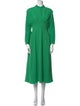 Emilia Wickstead Mock Neck Midi Length Dress