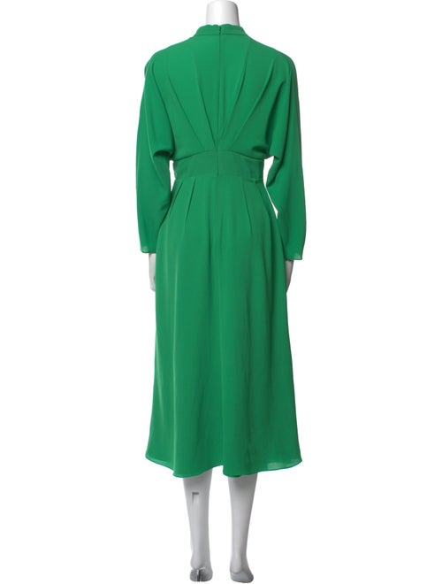 Emilia Wickstead Mock Neck Midi Length Dress