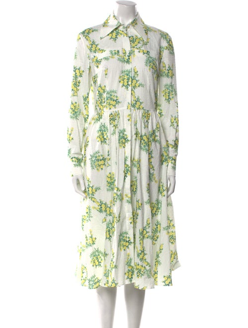 Emilia Wickstead Floral Print Midi Length Dress