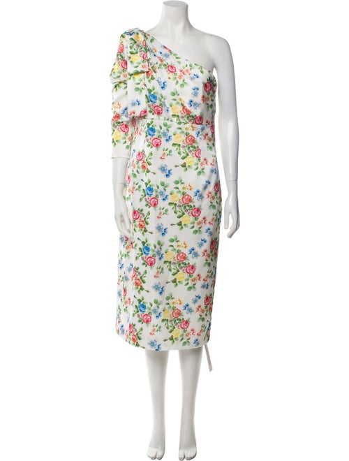 Emilia Wickstead Floral Print Midi Length Dress