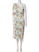 Emilia Wickstead Floral Print Midi Length Dress