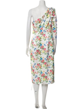 Emilia Wickstead Floral Print Midi Length Dress