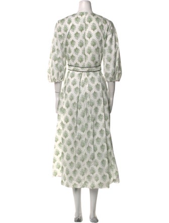 Emilia Wickstead Floral Print Long Dress